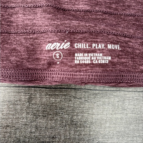 aerie Women's Maroon Drawstring Joggers - Picture 3 of 3